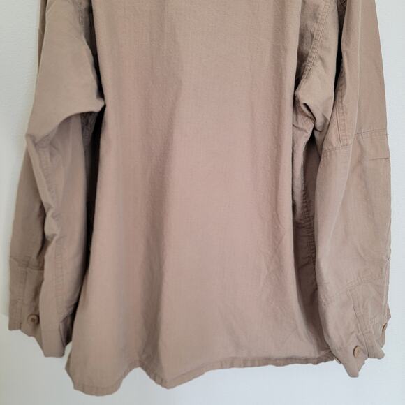 U.S. Navy 2POC Top Blouse Coat XL Long Khaki Uniform Flame-Resistant FR USN Sea - Picture 9 of 13